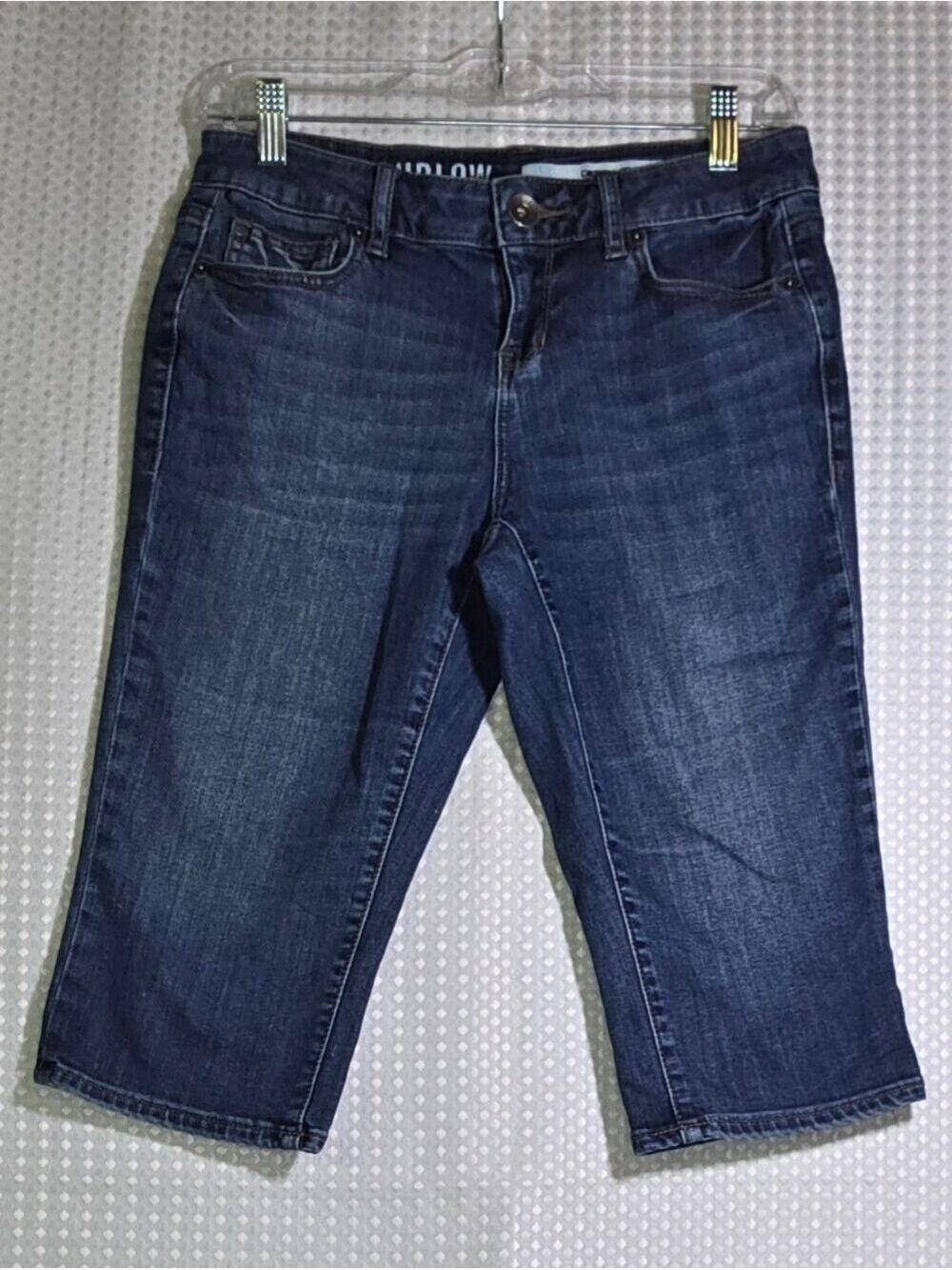 DKNY Jeans Ludlow Bermuda Shorts Dark Wash Denim Size 4 - Picture 3 of 11